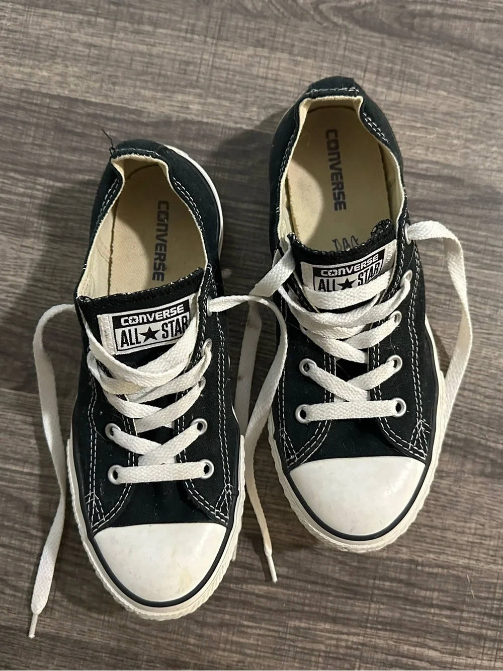 Converse Kids Black Low Top All Star Sneakers - Size 3